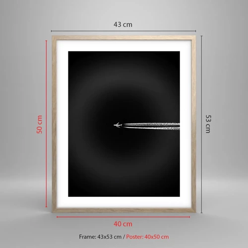 Poster in light oak frame - Into Another Dimension - 40x50 cm