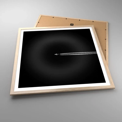 Poster in light oak frame - Into Another Dimension - 60x60 cm