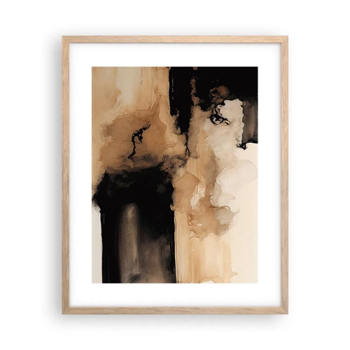 Poster in light oak frame - Intriguing Abstract - 40x50 cm