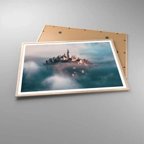 Poster in light oak frame - Island of Dreams - 100x70 cm