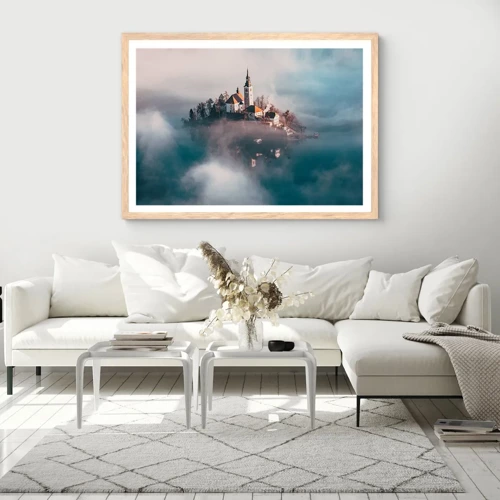 Poster in light oak frame - Island of Dreams - 40x30 cm