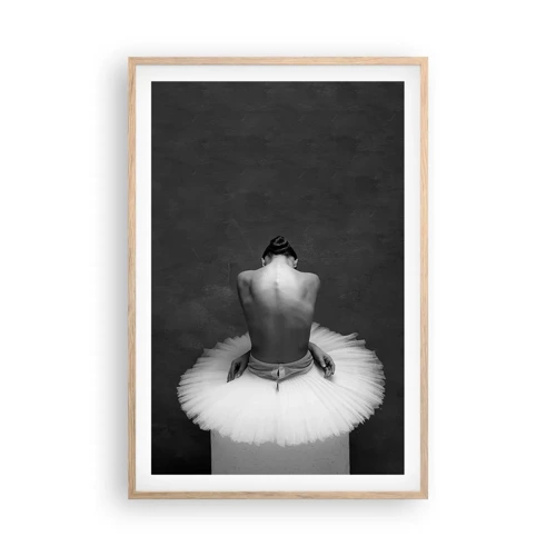 Poster in light oak frame - It Is Blossoming - 61x91 cm