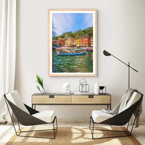 Poster in light oak frame - Italian Morning - 40x50 cm