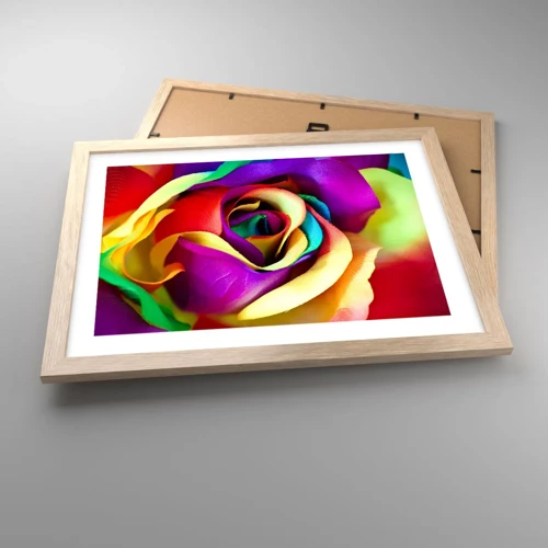 Poster in light oak frame - It's Impossible - 40x30 cm