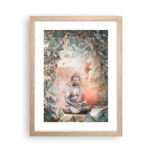 Poster in light oak frame - Joyful Harmony - 30x40 cm