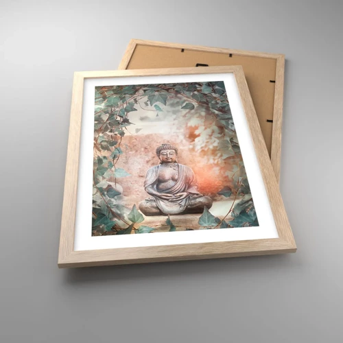 Poster in light oak frame - Joyful Harmony - 30x40 cm