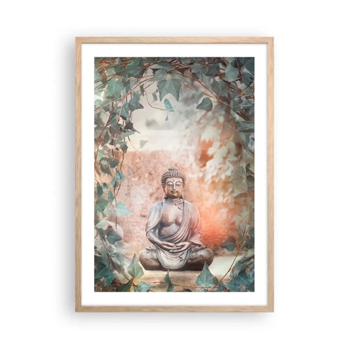 Poster in light oak frame - Joyful Harmony - 50x70 cm