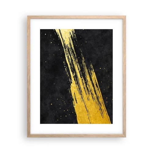 Poster in light oak frame - Jump to the Outer Space - 40x50 cm