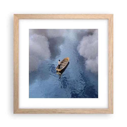 Poster in light oak frame - Life - Travel - Unknown - 30x30 cm