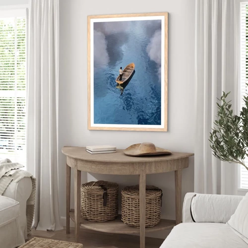 Poster in light oak frame - Life - Travel - Unknown - 70x100 cm