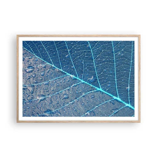 Poster in light oak frame - Life in the Blue - 100x70 cm