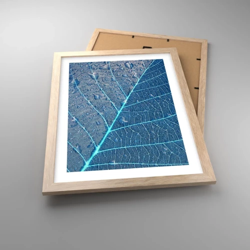 Poster in light oak frame - Life in the Blue - 30x40 cm