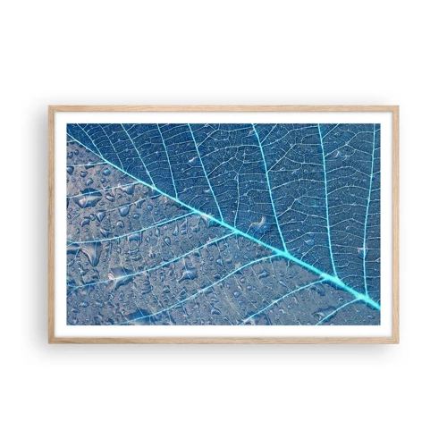 Poster in light oak frame - Life in the Blue - 91x61 cm