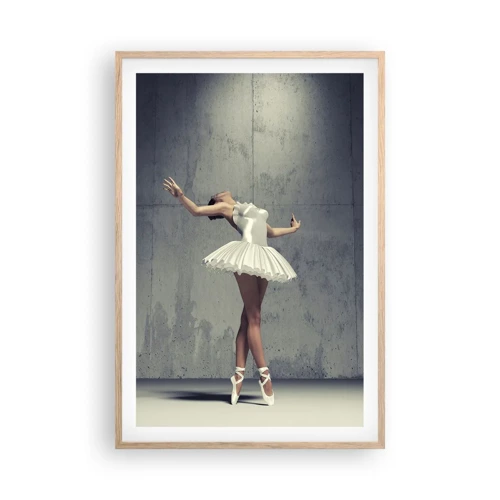 Poster in light oak frame - Light like a Bird - 61x91 cm