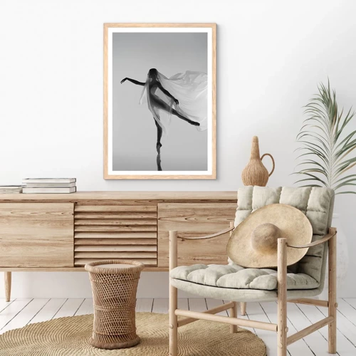 Poster in light oak frame - Lightness and Grace - 70x100 cm