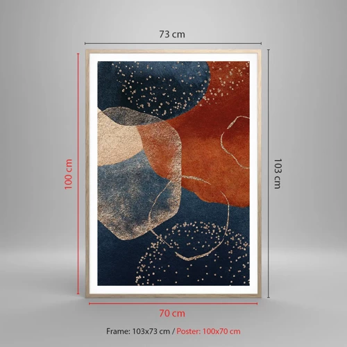 Poster in light oak frame - Lightness of Being - 70x100 cm