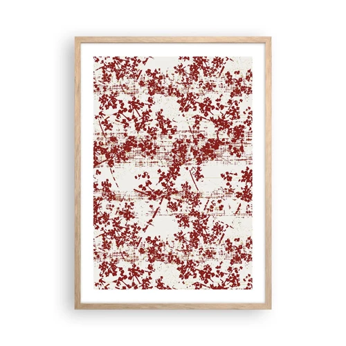 Poster in light oak frame - Like Old-fashioned Percale - 50x70 cm