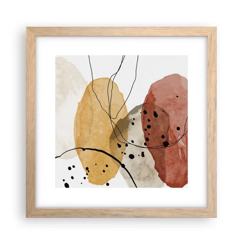 Poster in light oak frame - Like a Light Air - 30x30 cm