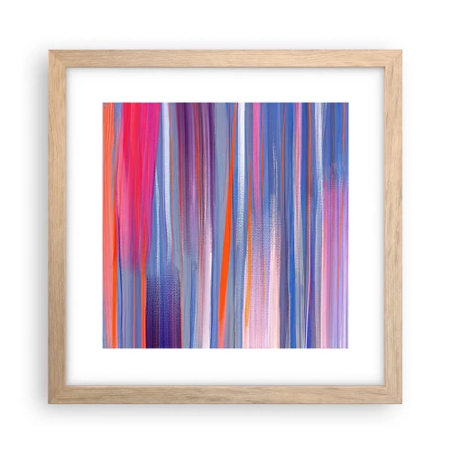 Poster in light oak frame - Like a Rainbow - 30x30 cm