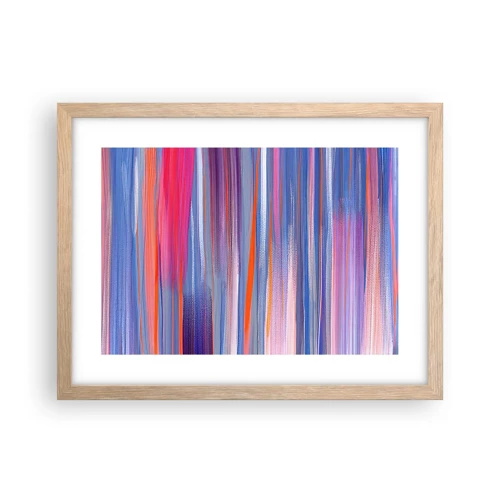 Poster in light oak frame - Like a Rainbow - 40x30 cm