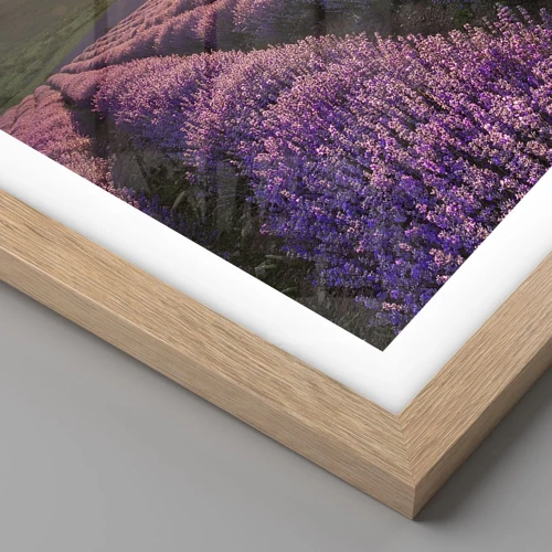 Poster in light oak frame - Lilac Coloured Aroma - 61x91 cm