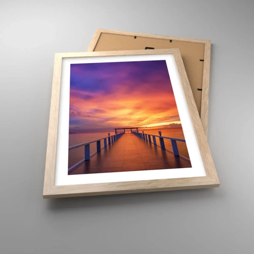 Poster in light oak frame - Limitless - 30x40 cm