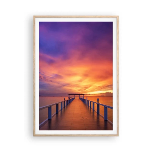 Poster in light oak frame - Limitless - 70x100 cm