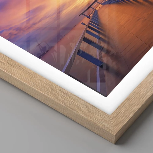 Poster in light oak frame - Limitless - 70x100 cm