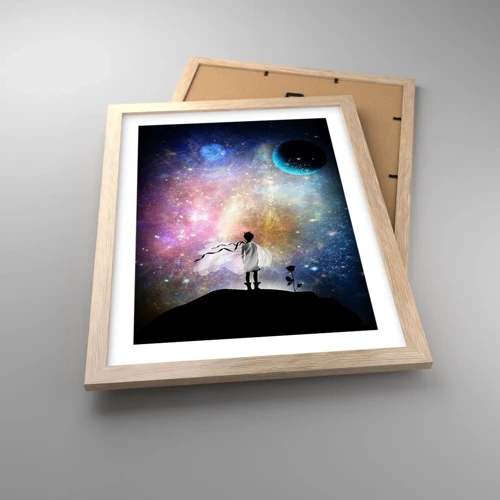 Poster in light oak frame - Little Prince - 30x40 cm