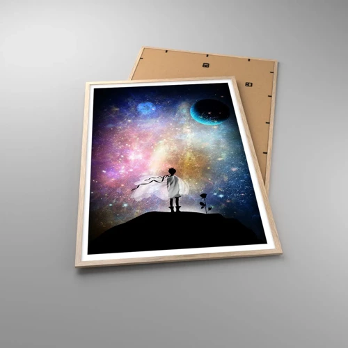 Poster in light oak frame - Little Prince - 70x100 cm