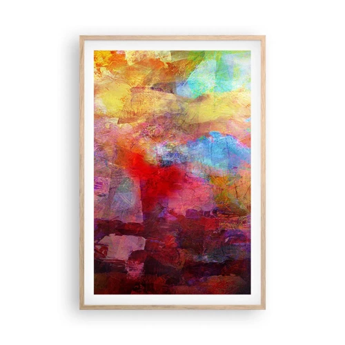 Poster in light oak frame - Looking inside the Rainbow - 61x91 cm