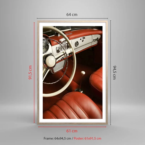 Poster in light oak frame - Luxury Vintage Style - 61x91 cm