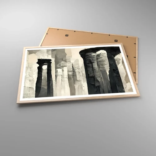 Poster in light oak frame - Majesty of Antiquity - 91x61 cm