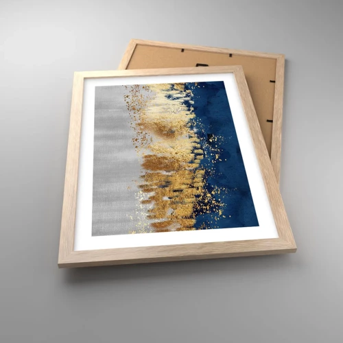 Poster in light oak frame - Modern Composition and Twinkle - 30x40 cm