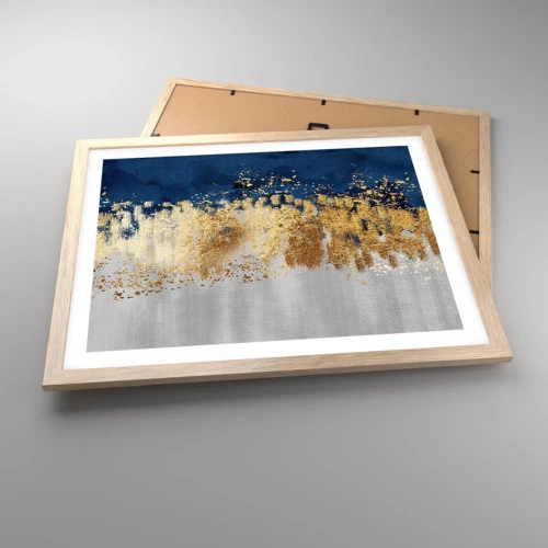 Poster in light oak frame - Modern Composition and Twinkle - 50x40 cm