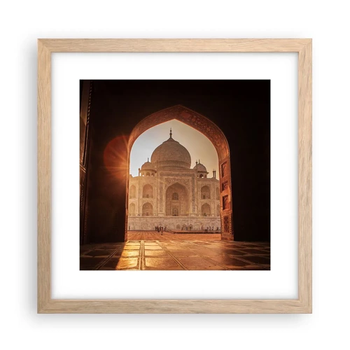 Poster in light oak frame - Monument of Unearthy Love - 30x30 cm