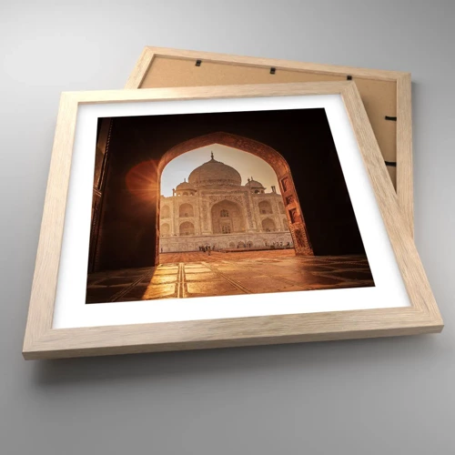 Poster in light oak frame - Monument of Unearthy Love - 30x30 cm