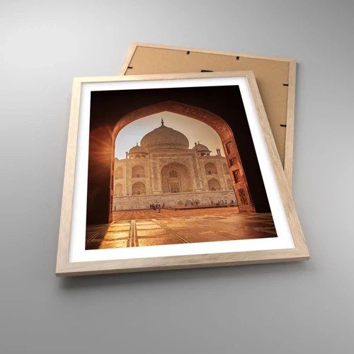 Poster in light oak frame - Monument of Unearthy Love - 40x50 cm