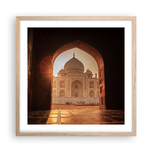 Poster in light oak frame - Monument of Unearthy Love - 50x50 cm