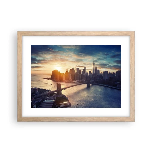 Poster in light oak frame - Monument to the Culture of the West - 40x30 cm