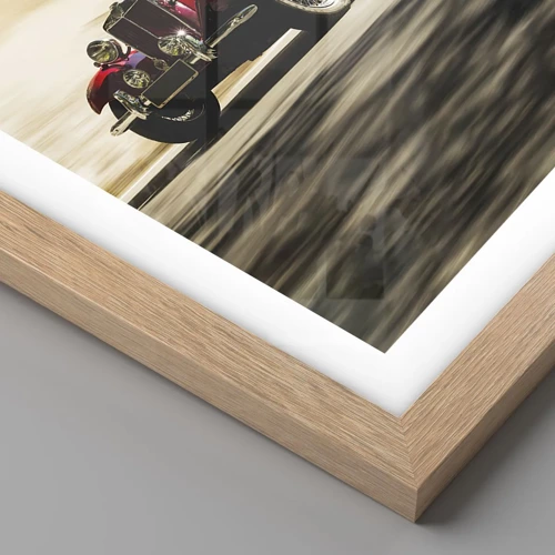 Poster in light oak frame - More Beautiful than Nike of Samothrace - 70x100 cm