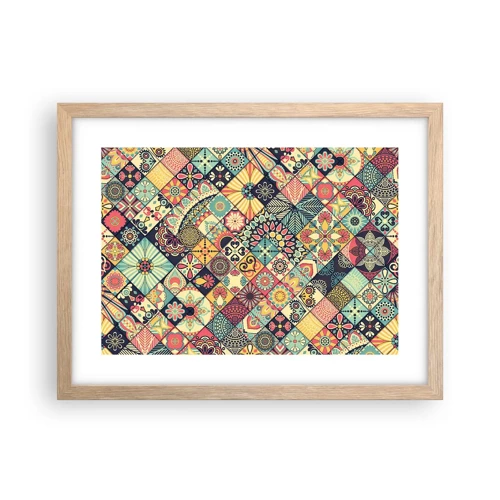 Poster in light oak frame - Moroccan Style - 40x30 cm