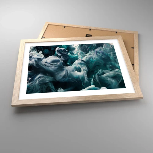 Poster in light oak frame - Movement of Colour - 40x30 cm