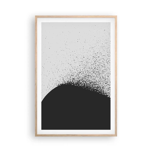 Poster in light oak frame - Movement of Particles - 61x91 cm