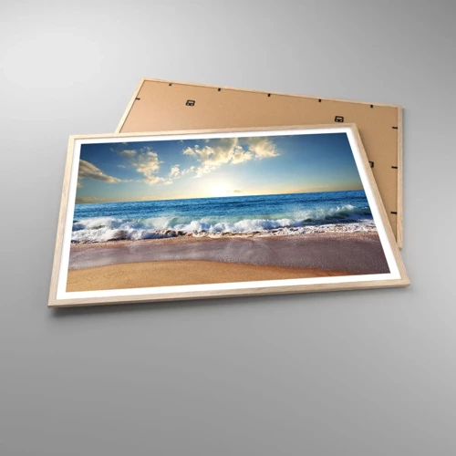 Poster in light oak frame - Moving Still - 100x70 cm