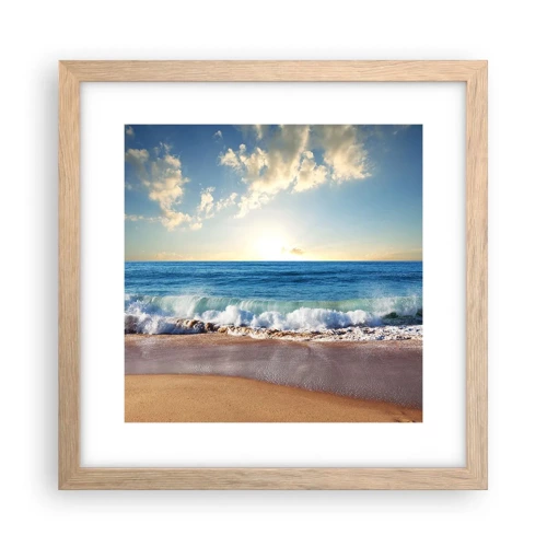 Poster in light oak frame - Moving Still - 30x30 cm