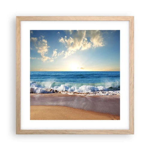 Poster in light oak frame - Moving Still - 40x40 cm