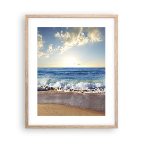 Poster in light oak frame - Moving Still - 40x50 cm