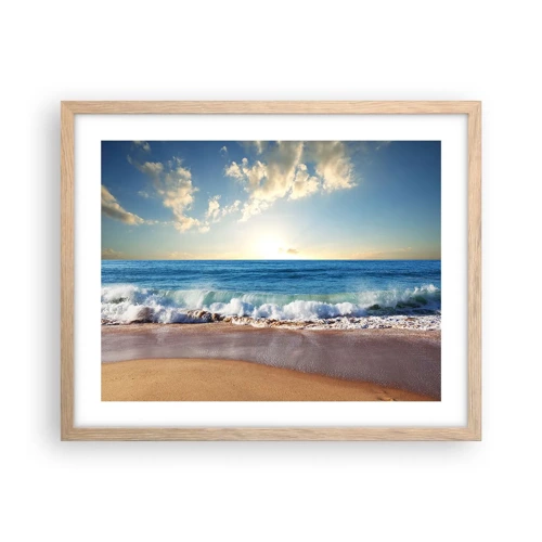 Poster in light oak frame - Moving Still - 50x40 cm