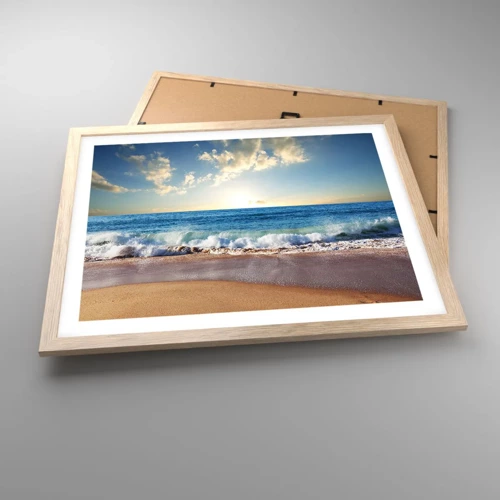 Poster in light oak frame - Moving Still - 50x40 cm